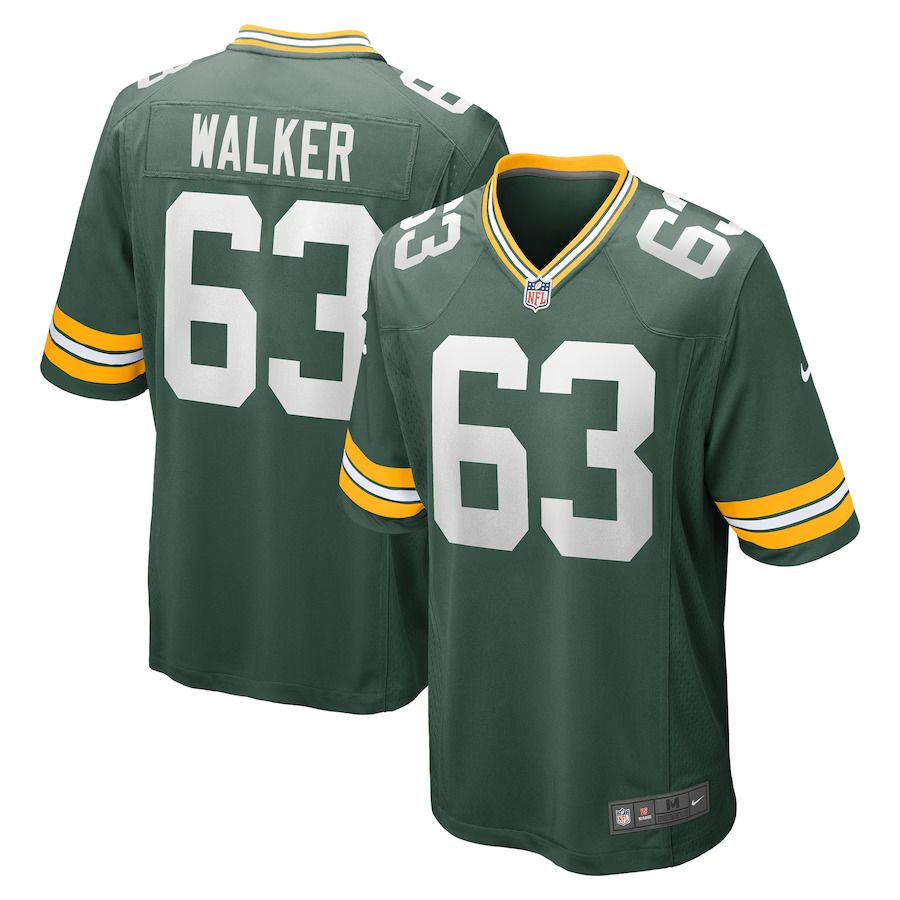 Men Green Bay Packers 63 Rasheed Walker Nike Green Game Player NFL Jersey